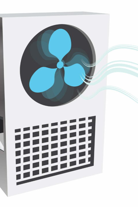 An image of an evaporative air cooler.