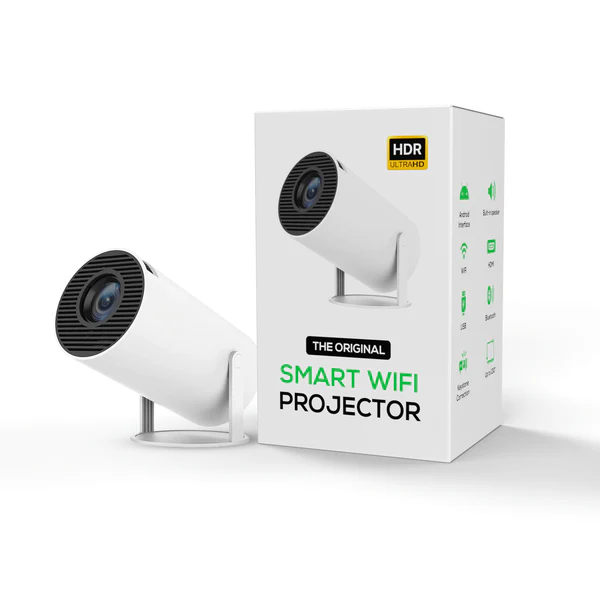 Wifi Projektor (Op til 130") med Android 11, WIfi, bluetooth, HDMI og USB - iHero - Projektor - Datalife.dk