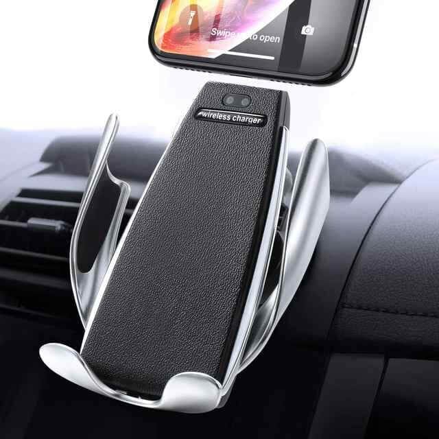 Automatisk Mobilholder til bilen med Trådløs oplader - Majestic Editon - iHero - iphone bilholder test - Datalife.dk